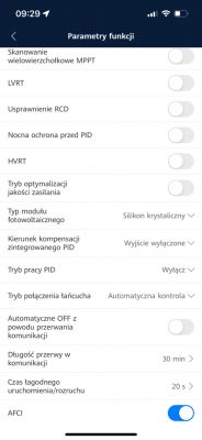Falownik SUN2000 M1 - błąd komunikacji, przywrócenie ustawień i problem z podłączeniem