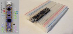 DipDuino - płytka prototypowa pasująca do uniwersalnych płytek stykowych DipDuino - płytka prototypowa pasująca do uniwersalnych płytek stykowych