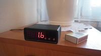 Zegar LED z pomiarem bieżącej, oraz minimalnej i maksymalnej temperatury dobowej Zegar LED z pomiarem bieżącej, oraz minimalnej i maksymalnej temperatury dobowej