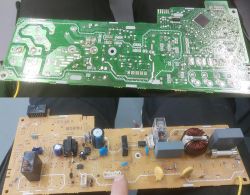 Siemens HF35M562/03 - wyłącza się po 30-50 s, nie grzeje, brak błędów.