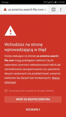 Próba pojawienia się phishingu w Androidzie Próba pojawienia się phishingu w Androidzie
