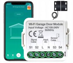 Moduł Wi-Fi do drzwi garażowych z aplikacją na smartfonie.