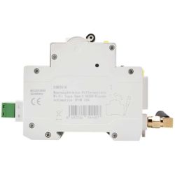 Wi-Fi differential circuit breaker with technical label and connectors