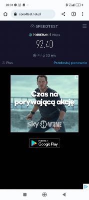 Wysoki ping w routerze ASUS 4G-AX56 na PLUS (Łódź, Liściasta 75) vs HUAWEI B535-232A