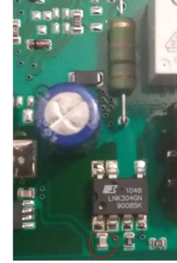 Siemens SE24N861EU/36 - zmywarka nie włącza się, spalony opornik, niezidentyfiko