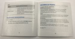 Strony 17 i 18 instrukcji routera ZTE G5 Ultra z informacjami prawnymi i pomocą techniczną.