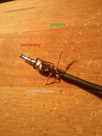 Jak podłączyć przycisk przewijania w słuchawkach Nokia HS-23, HDS-3 do JACK?