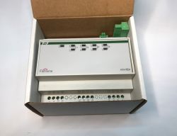 F&amp;Home mH-RE4 building automation controller in an open box.