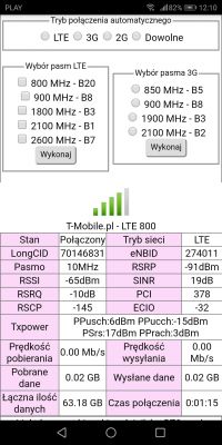 Problem z prędkością internetu LTE od T-Mobile, router B525