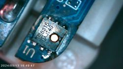 Close-up of CHT8315 microchip on a circuit board.