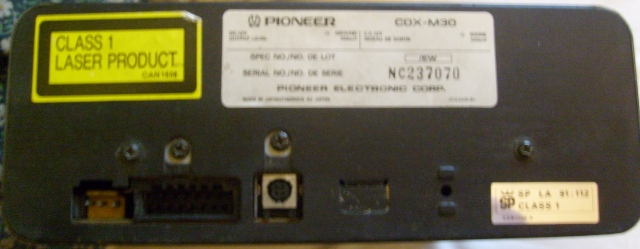 Podłączenie zmieniarki Pioneer CDX-M30 Podłączenie zmieniarki Pioneer CDX-M30