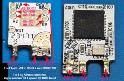 LN882HKI Module with Pin Labels LN882HKI module with labeled pins.
