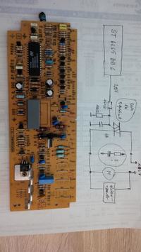 Whirlpool ADP 951 - pali triaka w obwodzie zasilania pompy sustowej