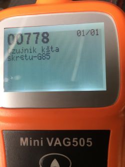 Passat B5 1.9 TDI 130KM 2003r. automat - uszk. czujnik kąta skrętu kierownicy