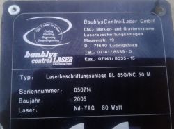 LASER ND:YAG 80W ze znakowarki, uruchomienie źródła