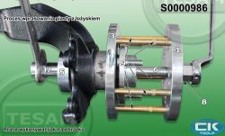 Volvo ford V50 Focus mk2 - Wymiary ściągacza przedniej piasty