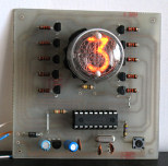 Zegar NIXIE na jednej lampie - SINGLE NIXIE CLOCK Zegar NIXIE na jednej lampie - SINGLE NIXIE CLOCK