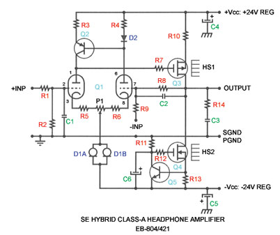 Hybrydowy wzmacniacz słuchawkowy