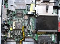 Compaq Presario 2500 - brak podświetlenia po zalaniu herbatą, diagnoza uszkodzeń