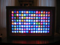 Prezentacja ozdoby z diod LED. Zdjęcia, filmiki.