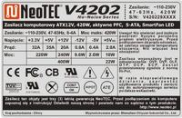 NeoTec V4202 - Czy wymiana kondensatorów na Low ESR poprawiła napięcie?