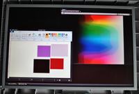 Medion 30422PV Wymiana matrycy, paski na czarnym tle