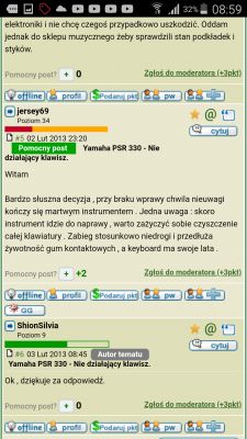 Yamahy psr 620 e453 - Nie działają pojedyncze klawisze Yamahy psr 620 e453 - Nie działają pojedyncze klawisze