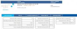 Zrzut ekranu przedstawiający specyfikację zestawu listew LED do panelu 40.