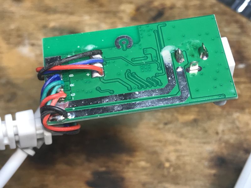 Software change and decoding of remote control codes from the Wi-Fi LED bar controller OP-WF-A3