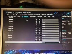 Ekran ustawień BIOS Asus w trybie zaawansowanym z zakładką Ai Tweaker.