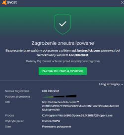 Antywirus blokuje strony na które nigdy nie wchodziłem
