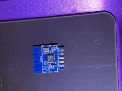 BK7231M Wi-Fi-Modul mit blauer PCB-Antenne und 26,000 MHz Quarzoszillator