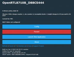 User interface of OpenRTL8710B_D88C5444 showing device information and configuration options.