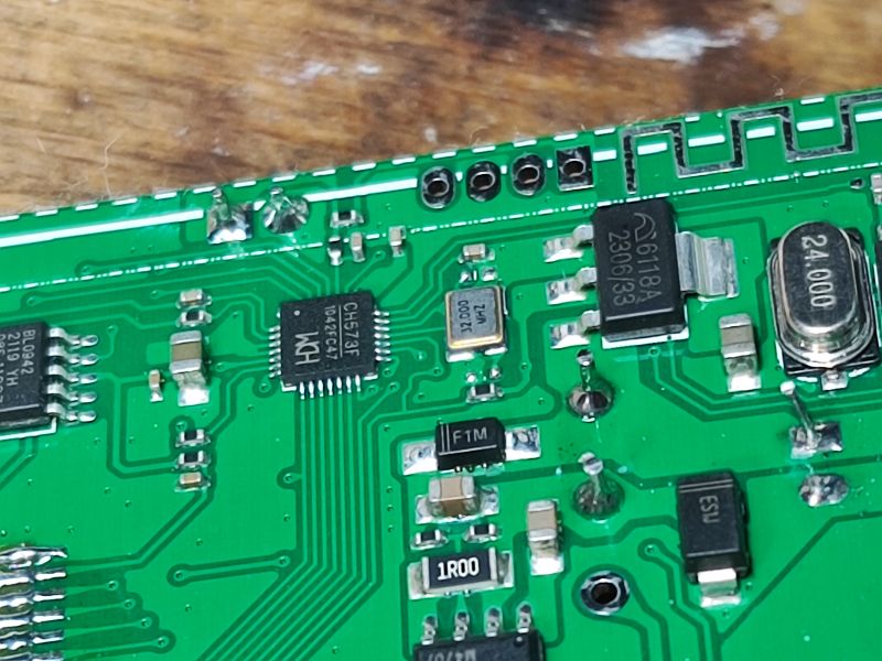 S1TW-FR Circuit Board Components View of the S1TW-FR circuit board with component markings.