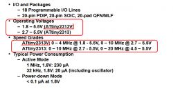Zamienność układów Attiny2313A i Attiny2313V z kwarcem 4MHz: Pin RESET, PD0, PD1 i programowanie