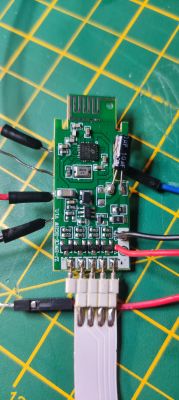 Magic Home RGBW controller board with soldered wires.