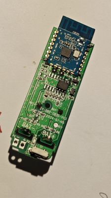 PCB with CB3S Bluetooth module and USB-C connector