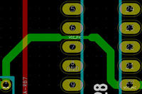 KICAD - Jak ustawić zmienną szerokość ścieżki dla STM32F103 LQFP-48?