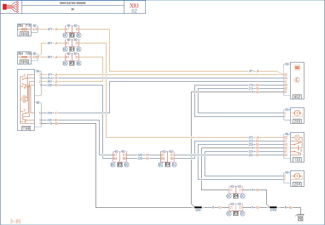 Renault Trafic - diagnoza usterki szyb elektrycznych. peugeot 102 wiring diagram 