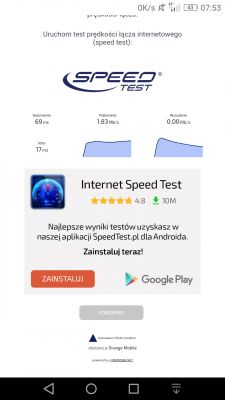 Zasięg sieci Orange w Warszawie - Ulica Króla Maciusia, Wawer, Rembertów, Marysin - LTE, UMTS
