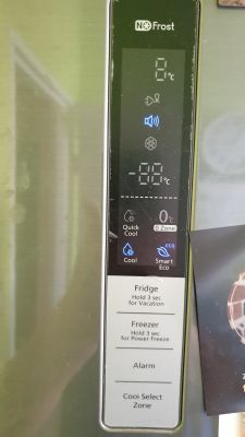Samsung RLGQGIH - Nie można zmienić ustawień temperatur w chłodziarce i zamrażar