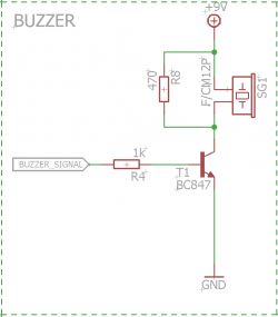 Wzmocnienie dźwięku buzzera pasywnego STM32, 9V, 30V, cewka, dioda prostownicza, 10nF pojemność