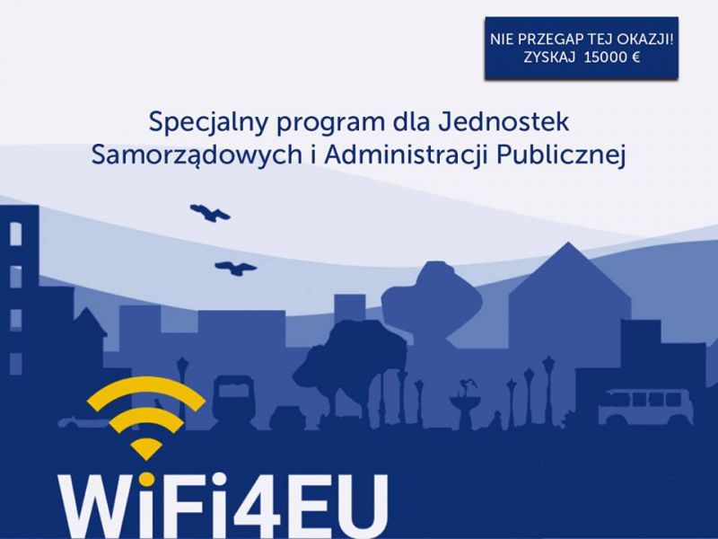 Przyłącz się programu unijnego WiFi4EU! Przyłącz się programu unijnego WiFi4EU!