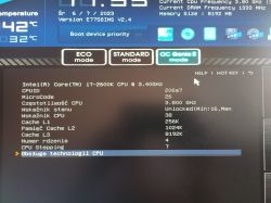 Asus P8P67 LE: Brak opcji podkręcania procesora i5 2500k, CPU ratio zablokowane, Chieftec 600w 80+