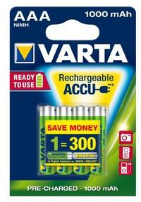 Comparing AAA Varta Ready2use 1000mAh and Eneloop Pro 930mAh Rechargeable Batteries