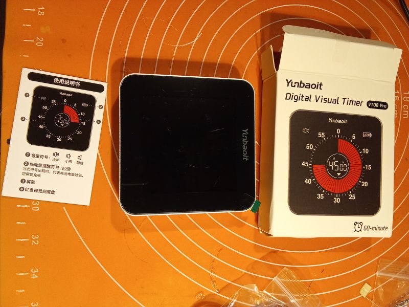 Elektroniczny minutnik Yunbaoit VT08 Pro z opakowaniem i instrukcją