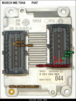 Fiat Stilo 1.4 - Schemat elektryki silnika 1.4 843.1000