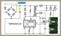 Bosch HBG634BS1B nie startuje: wymiana TOP264EG, napięcia i częstotliwość