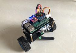 Wiring Diagram for a Raspberry Pi Self-Balancing Two-Wheeled Vehicle Block diagram showing connections between Raspberry Pi, MPU6050, motor driver, and other components in a self-balancing vehicle project.