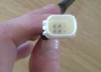 Toyota Avensis T25 - Pinout lusterka fotochrom. z wyświetlaczem.